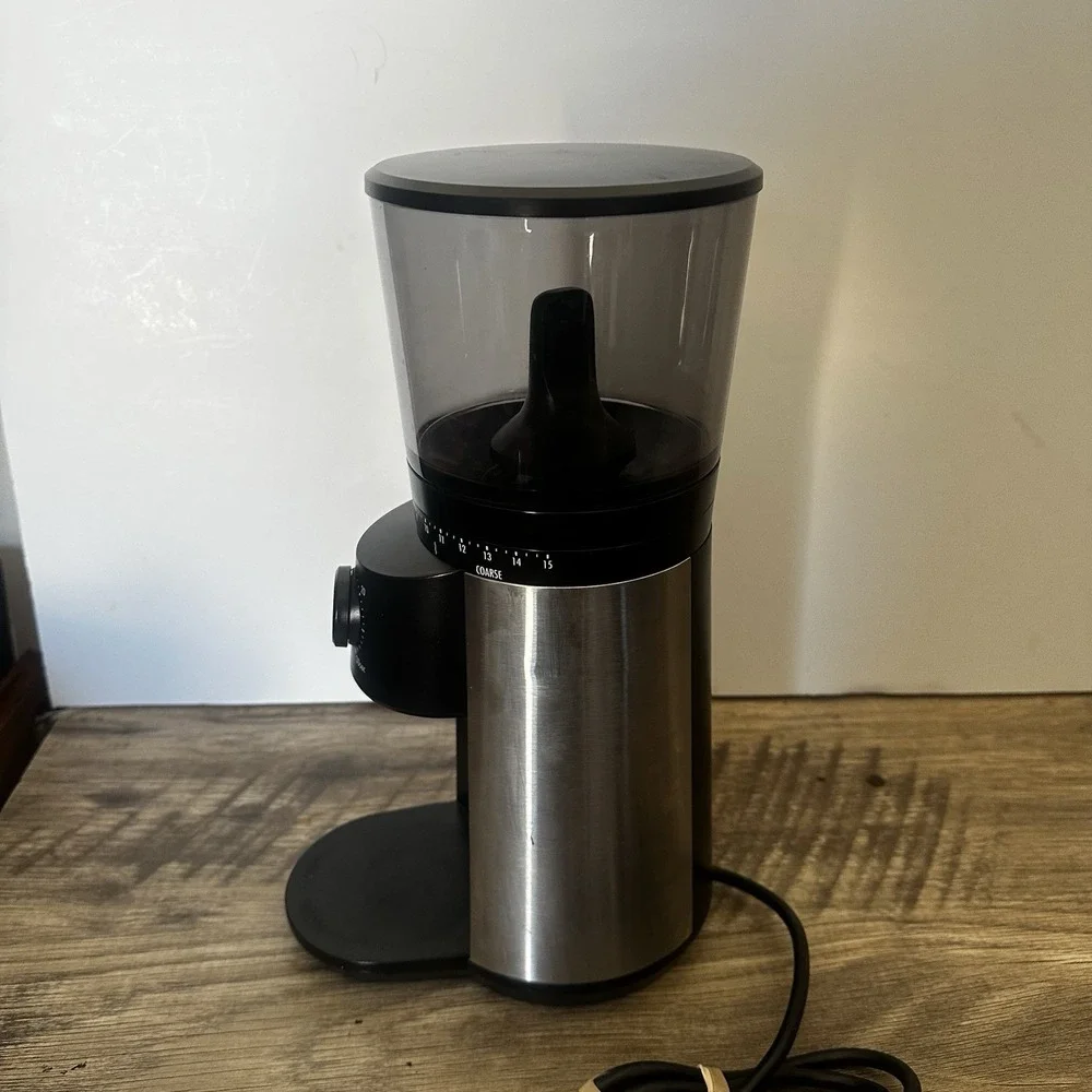 OXO BREW Conical Burr Coffee Grinder 16 Oz One Touch - Stainless Steel 8717000